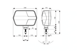 ASPÖCK LuxLED II LED-frontlykter 7 funksjoner 6-pinners DEUTSCH DT06-6S venstre+høyre
