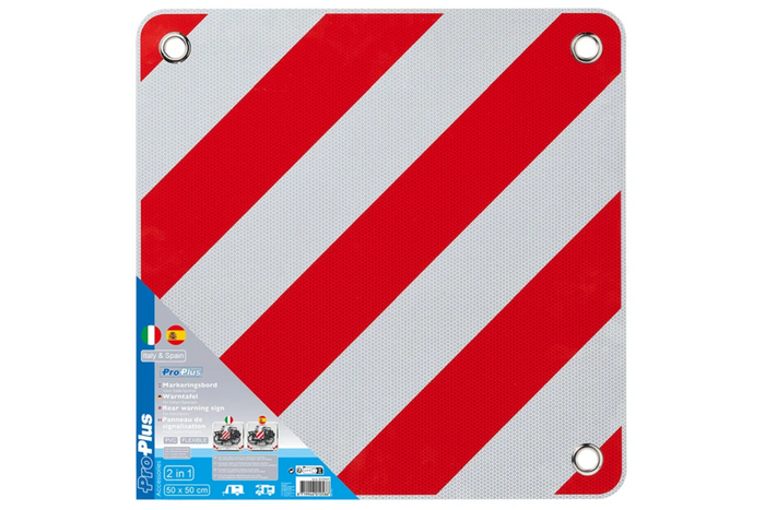 ProPlus 361234V01 varselskilt bak, dobbeltsidig tavle, 50x50cm