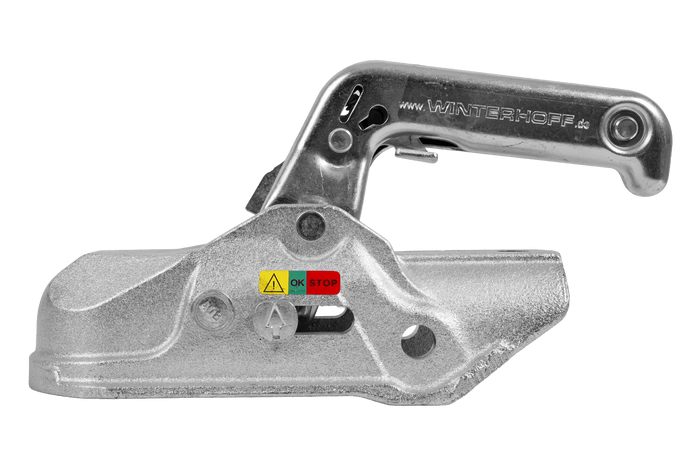 WINTERHOFF WW 30-D3-K1212 kulekobling for 3000 kg tilhenger med 50-51 mm rørdrag, støpejern