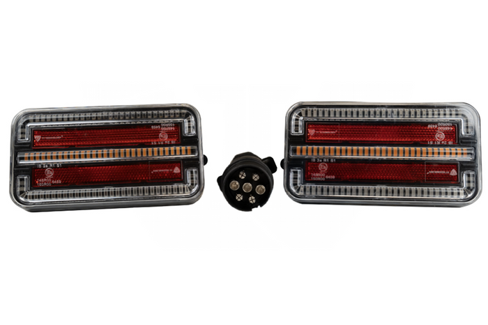 TT Technology TT.12028B-DI LED-baklykter 3 funksjoner venstre + høyre, trådløse, magnetiske