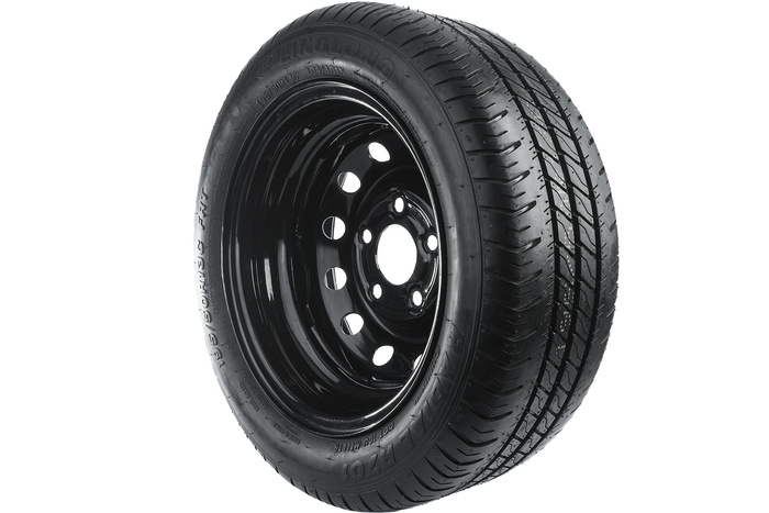 Forsterket hjul for tilhenger LINGLONG DEKK 195/50 R13C 104/101N UNITRAILER FELG svart 5,5Jx13"H2 5x112 ET:30