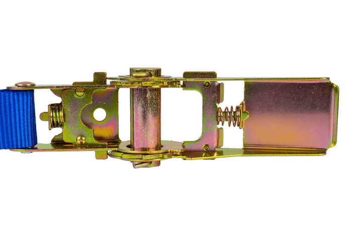 Sett med fire transportbelter med strammer UNITRAILER 4m/25mm/0,68t blå