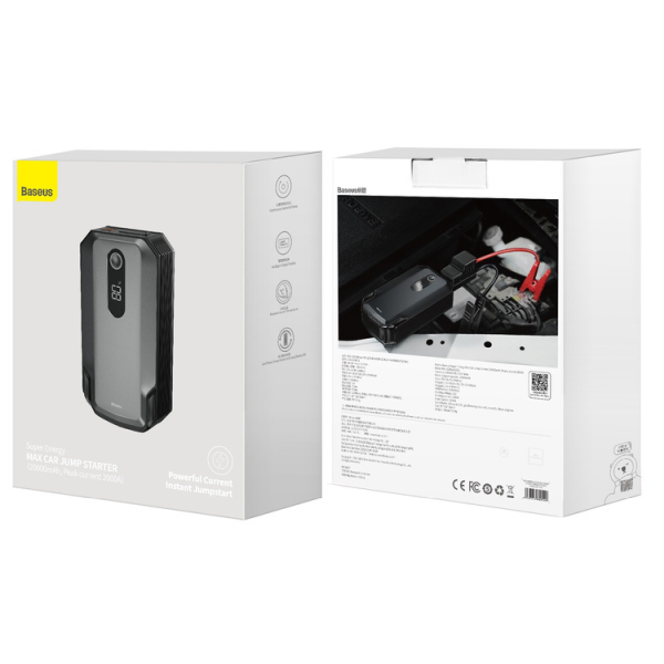Power Bank starter BASEUS Super Energy Max Power Bank 20000mAh med 12V startfunksjon