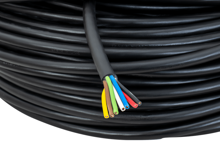 TEXSIM YLY-S 7x1,5 syv-leder elektrisk kabel - 1m