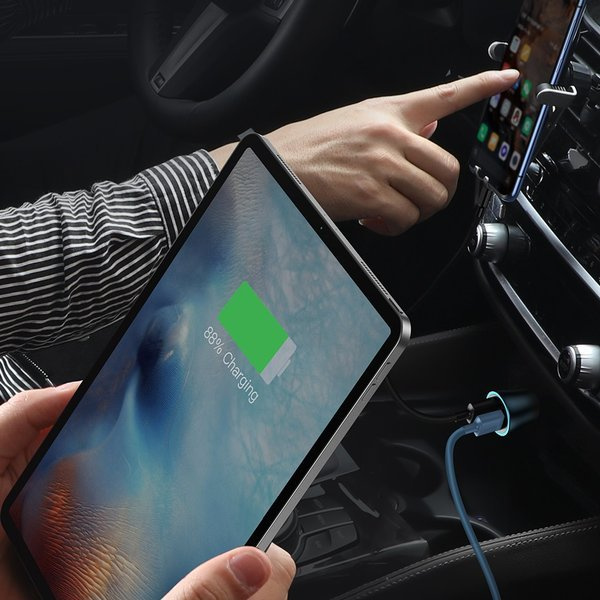 BASEUS Golden Pro 2xUSB 40W billadersett + USB-kabel