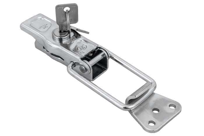 Sidekobling med STEELPRESS ZB-13A+Z-11A feste, komplett tilhengerlås med nøkkel