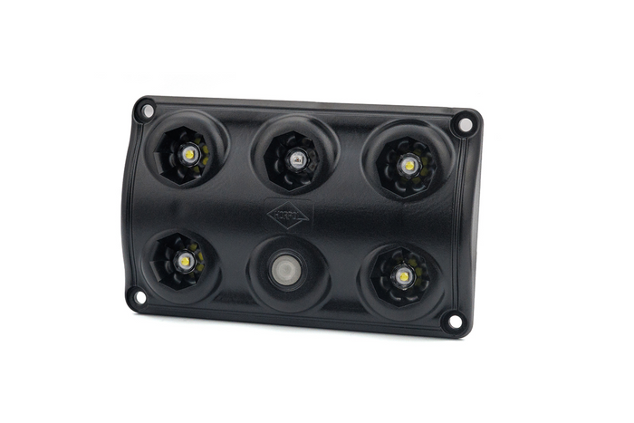 HORPOL LWD2157/CZ LED 900lm svart billampe med bryter og rød diode