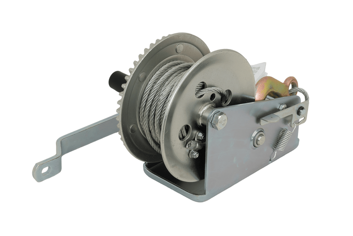 KNOTT 6X0017.008 manuell vinsj for 900 kg tilhenger med ståltau