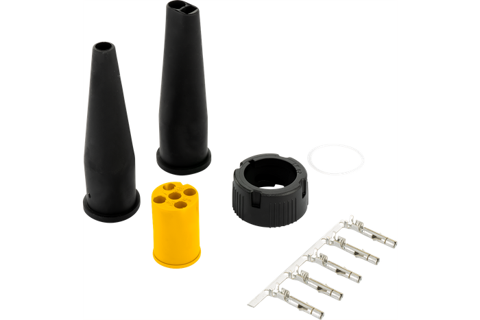 ASPÖCK 5-PIN bajonettkontakt for 12V baklykter, gul