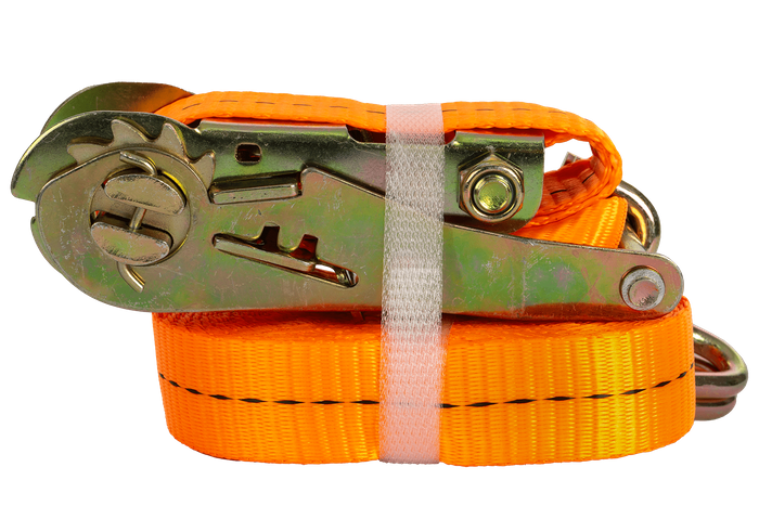 UNITRAILER 6m/25mm/1t oransje transportbånd med strammer