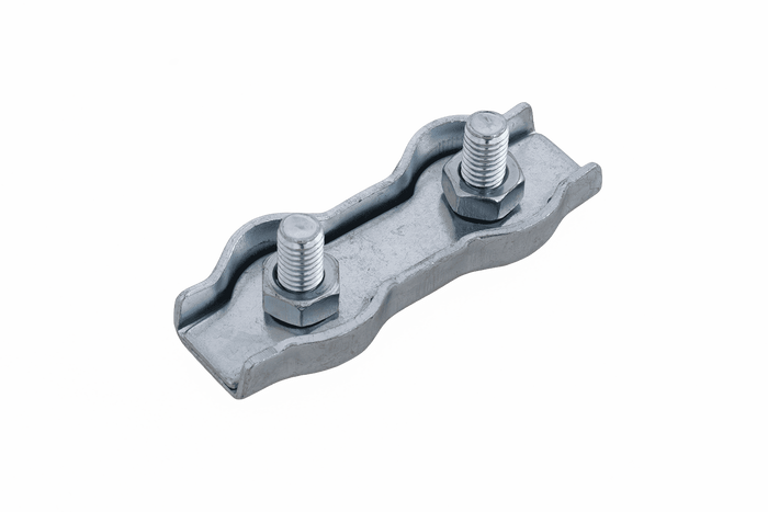 DROMET ZLS.6 dobbel sadeltauklemme for 6 mm tau