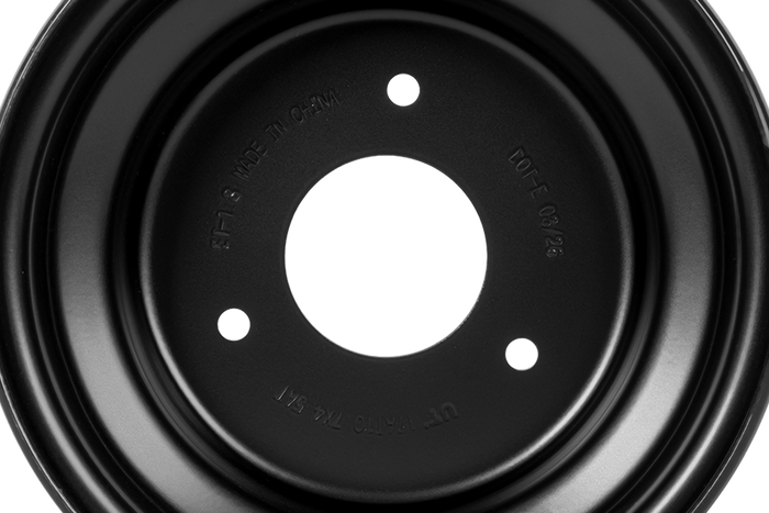 UNITRAILER stålfelg svart 4.5ATx7" 3x90 ET:-1.8