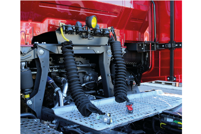 LAMPA Truck-Tights spiralkabelbeskyttelse 97172 fleksibel hylse blå 220 cm dia. 11 cm