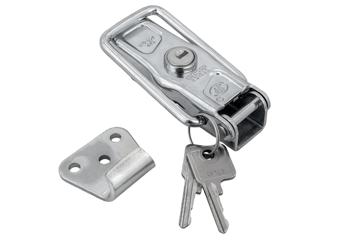 Sidekobling med STEELPRESS ZB-13A+Z-11A feste, komplett tilhengerlås med nøkkel