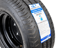 OUTLET Forsterket hjul for tilhenger LINGLONG DEKK 195/55 R10C 98/96N UNITRAILER FELG svart 6Jx10" 5x112 ET:-4
