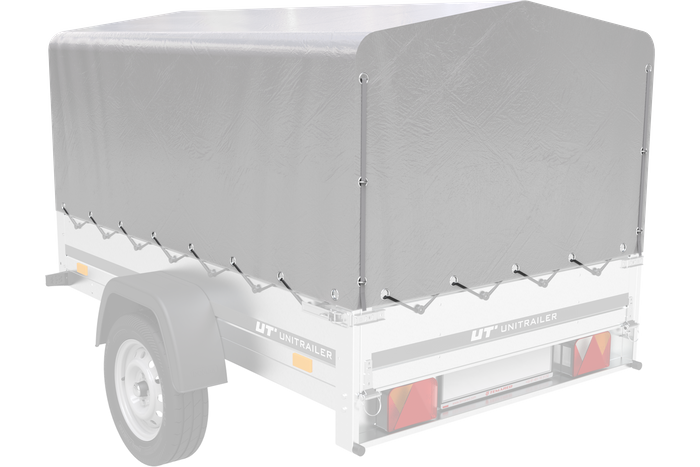 Rammedeksel h-800 UNITRAILER presenning for tilhenger 200x125cm GARDEN 201 KIPP