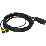 MANTES elektrisk installasjon, tilhengersele, 5m, 7PIN plugg, 2x 5PIN bajonetter