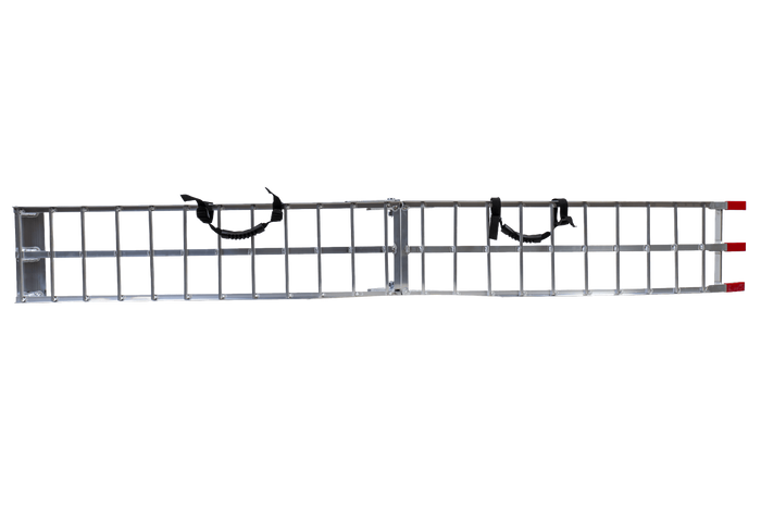 UNITRAILER ALR002 sammenleggbar rampe aluminiumsrampe for tilhenger 221 cm 340 kg med belte