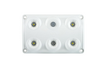 HORPOL LWD2157 LED 900lm innvendig billampe med bryter og rød diode