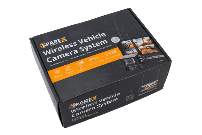 Trådløst ryggesystem SPAREX S.166339 monitor 9" + kamera