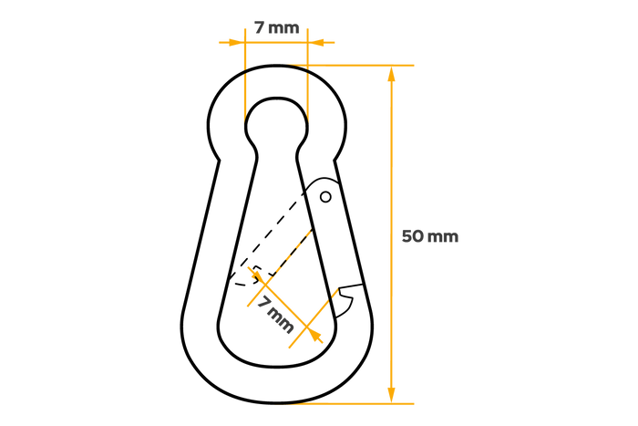 DROMET KSO.5.50 taukrok brannmannskrok 5x50mm