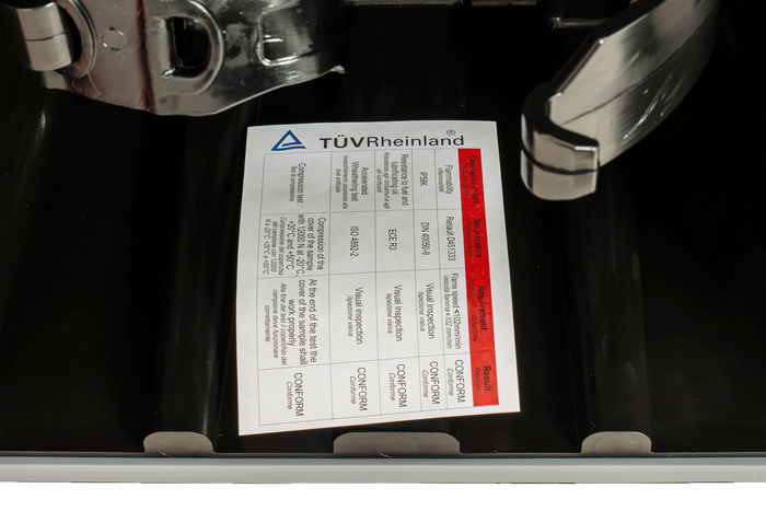 Brannslukningsboks 6 kg DAKEN 82020 ADAMANT 671x310x247mm rød