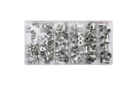YATO YT-36460 naglemuttersett i aluminium, størrelse M3-M10, 150 deler