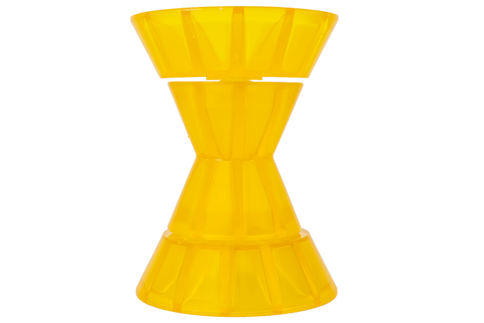 Sett: buevalse med to Knott PVC slirer