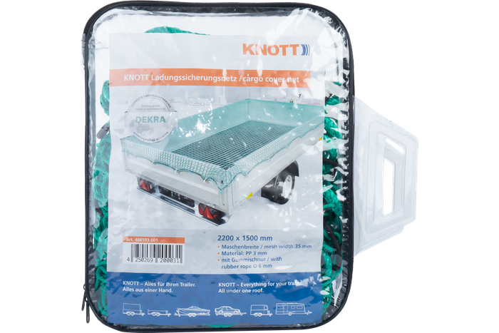 Sikkerhetsnett med gummi KNOTT 1500x2200