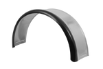 Tilhengerskjerm 13-15" DOMAR DK7110 hjulbue 820/240mm metall med gummikant
