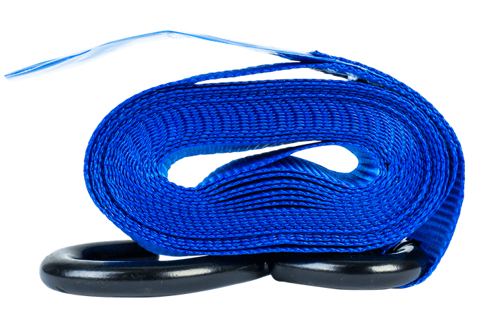 Sett med fire transportbelter med strammer UNITRAILER 4m/25mm/0,68t blå