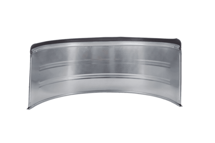 Dobbelskjerm for tilhenger 15-16" DOMAR DK7120 hjulbue 880/400mm metall med gummikant