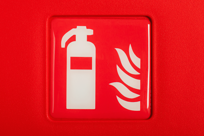 Brannslukningsboks 6 kg DAKEN 82020 ADAMANT 671x310x247mm rød