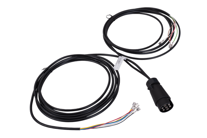 MANTES elektrisk installasjonskabel for tilhenger 4m 7PIN-plugg 6.3-kontakter