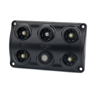 HORPOL LWD2157/CZ LED 900lm svart billampe med bryter og rød diode