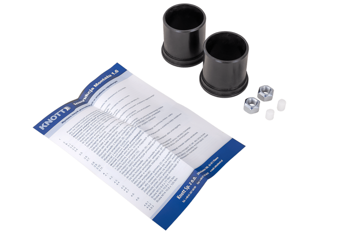 KNOTT 49,5 mm skyvebøssinger for KF27 påløpsanordninger