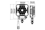 LED arbeidslys TruckLED L0173 18xLED 2800lm DT-kontakt