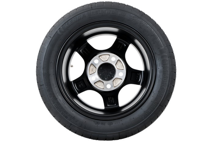 Forsterket tilhengerhjul KENDA DEKK 195/50 R13C 104/102N ALUMINIUM FELG STARCO sort 6Jx13"H2 5x112 ET:30