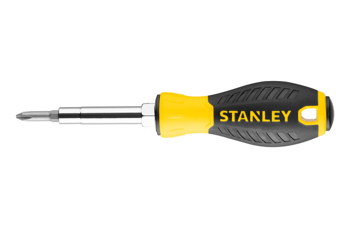 STANLEY 6-veis skrutrekker 3 bits / 6 spisser
