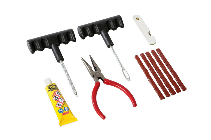 Reparasjonssett for slangeløst dekk LAMPA Basic-sett