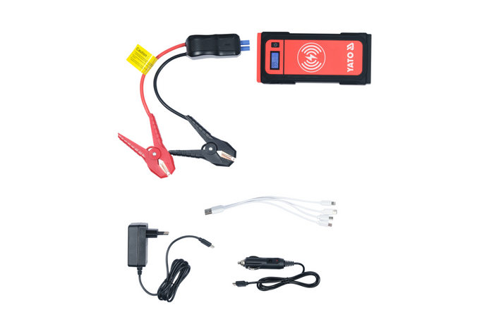 YATO YT-83085 starthjelp powerbank 16000mAh med induktiv lading