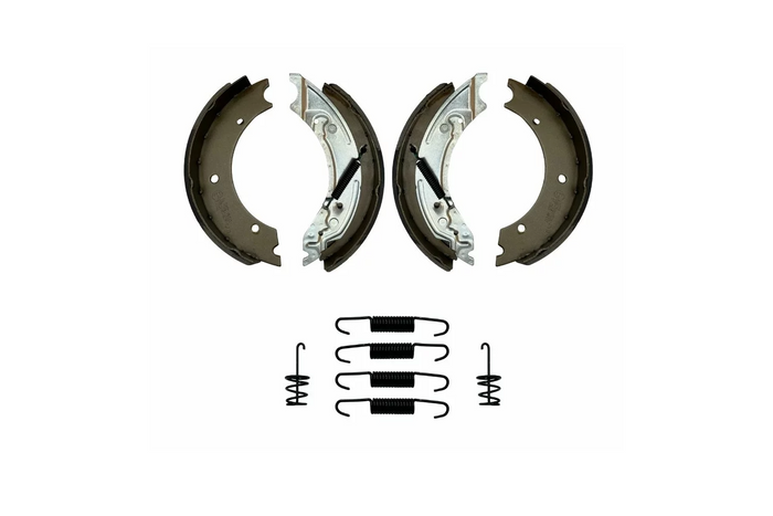 Bremsesko 250x40 for bremsede aksler KNOTT 25-2025 Ryggmatte KOMPLETT