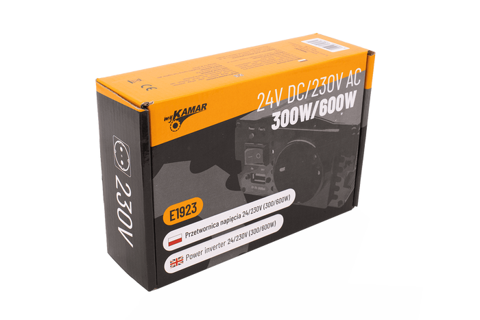 Spenningsomformer 24V/230V (300/600W) KAMAR E1923