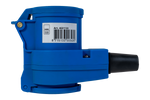 MANTES 2P+E vinklet CEE-plugg med ekstra stikkontakt 16A 230V