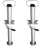 UNITRAILER faste støtter med klemmer, ringer og et sett med skruer 60 cm for 48 mm SETT 2 stk.