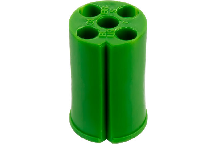 ASPÖCK 5-PIN bajonettkontakt for 12V baklykter, grønn