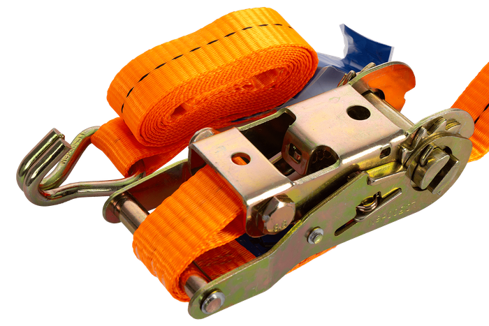 UNITRAILER 2m/25mm/1t oransje transportbånd med strammer