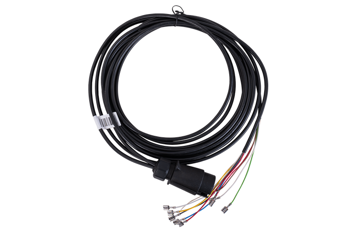 MANTES elektrisk installasjonskabel for tilhenger 4m 7PIN-plugg 6.3-kontakter