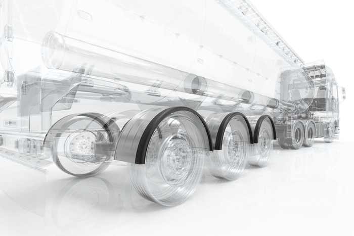 Tilhengerskjerm 13-15" DOMAR DK7110 hjulbue 820/240mm metall med gummikant