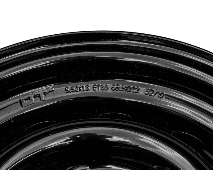 Stålfelg UNITRAILER henger svart 5,5Jx13"H2 5x112 ET:30